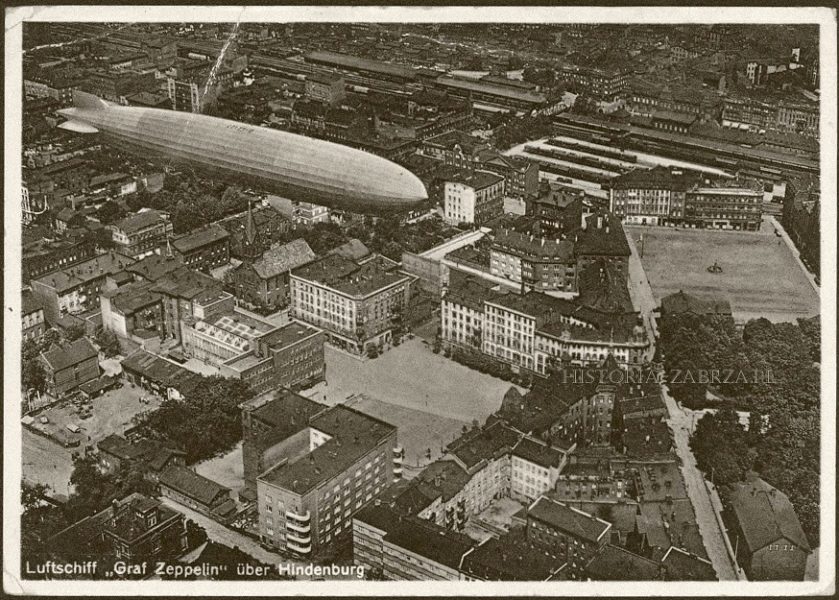 Luftschiff „Graf Zeppelin” über Hindenburg